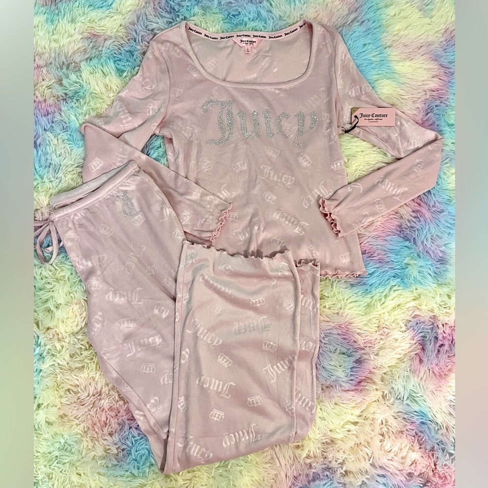 NWT Juicy Couture Pink Pajama Set